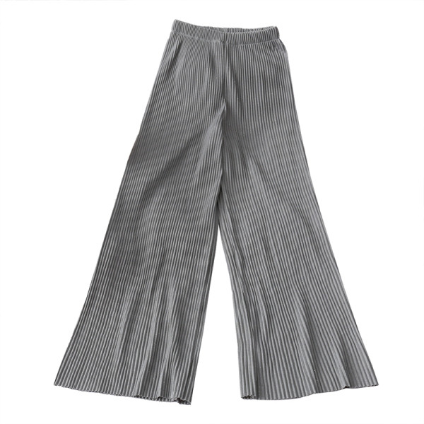 Aktuális női hajtogatott nadrág széles modell, magas derékkal