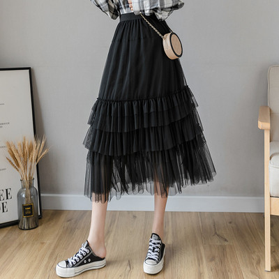 Női hosszú szoknya szabású modell, magas derékkal