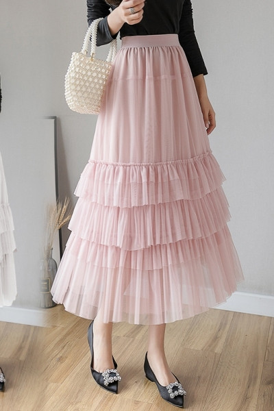 Női hosszú szoknya szabású modell, magas derékkal