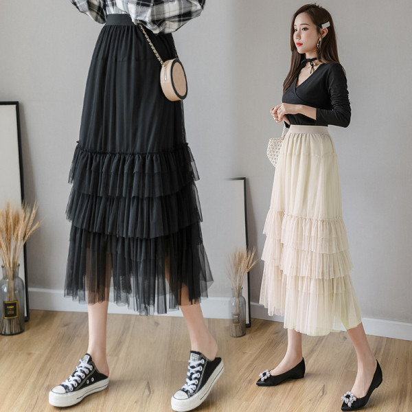 Női hosszú szoknya szabású modell, magas derékkal