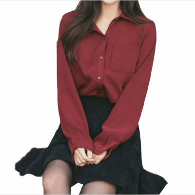 Női alkalmi ing klasszikus modell zsebbel