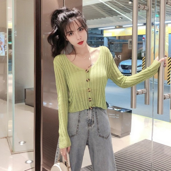 Cardigan casual dama cu nasturi