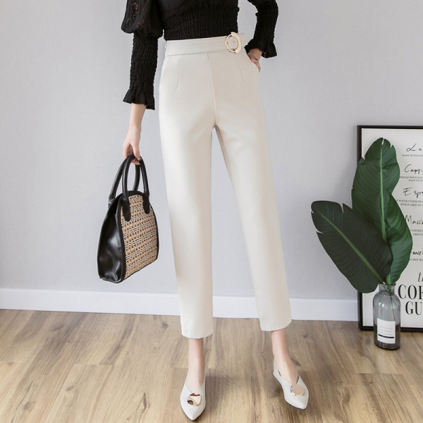 Moodsad naistepüksid vöö ja kõrge vöökohaga