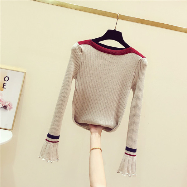 Női őszi-téli blúz lótusz ujjal