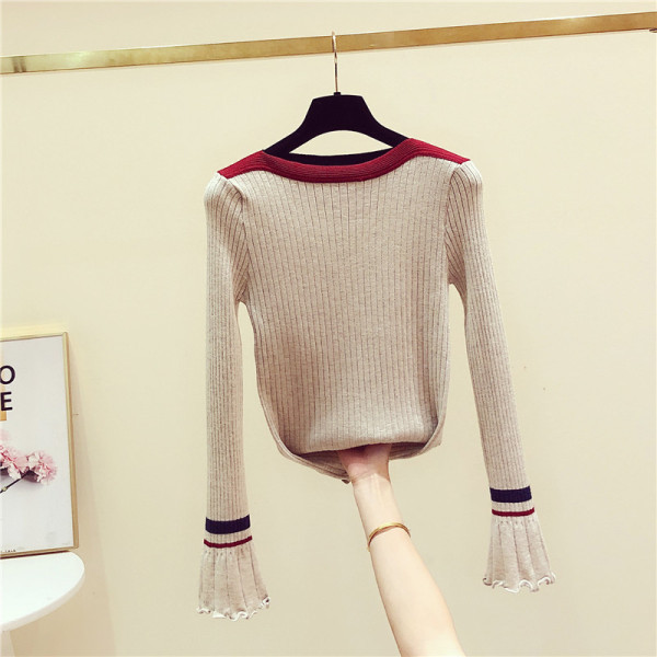 Női őszi-téli blúz lótusz ujjal