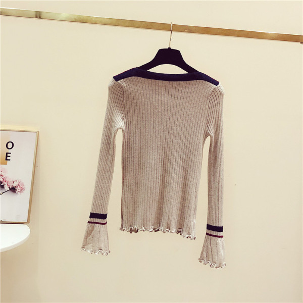 Női őszi-téli blúz lótusz ujjal