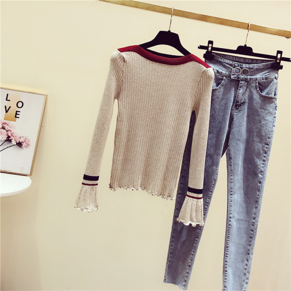 Női őszi-téli blúz lótusz ujjal