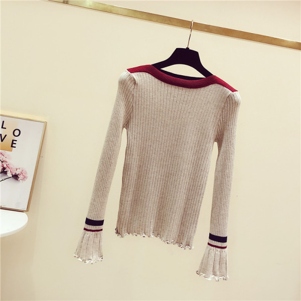 Női őszi-téli blúz lótusz ujjal