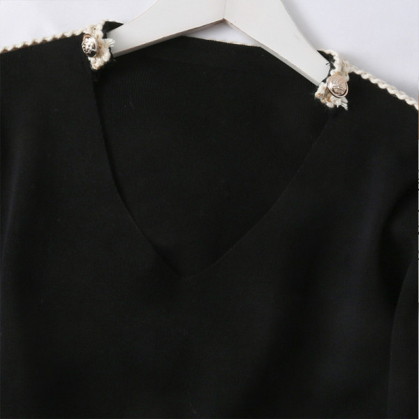 Naiste vabaaja õhukese kudumi komplekt, sealhulgas kampsun ja laiad püksid