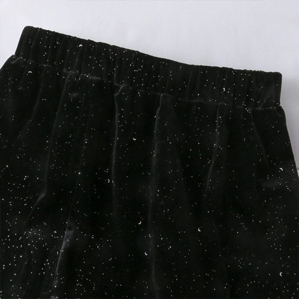 Разкроена дамска пола с висока талия и средна дължина