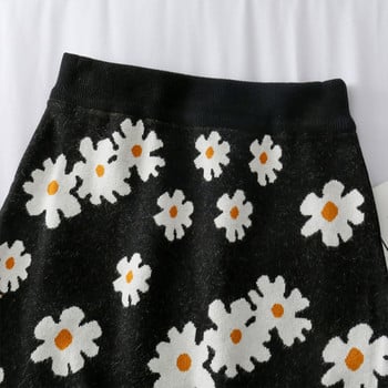 Λεπτό γυναικείο φόρεμα με floral print και ψηλή μέση