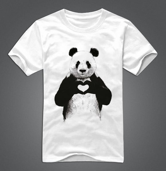 Unisex balti marškinėliai trumpomis rankovėmis ir aplikacijomis