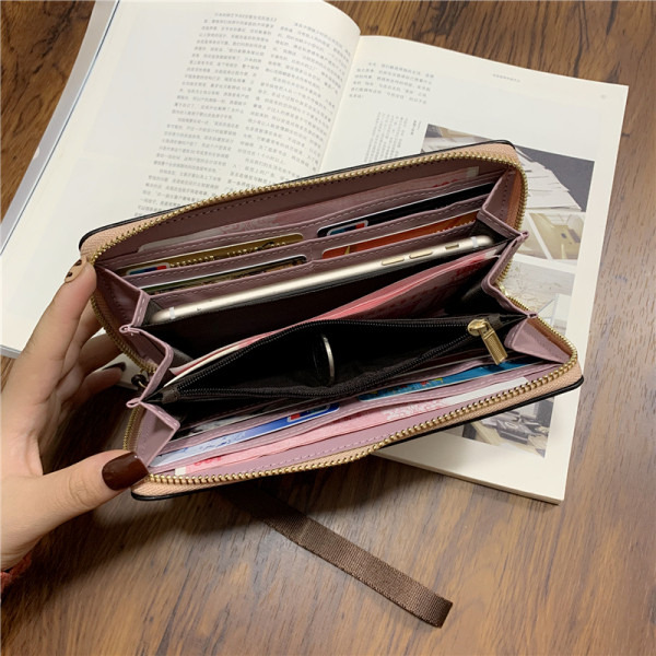 Női pénztárca cipzárral