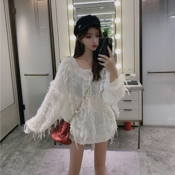 Plata sieviešu blūze ar izšuvumiem un pērlēm