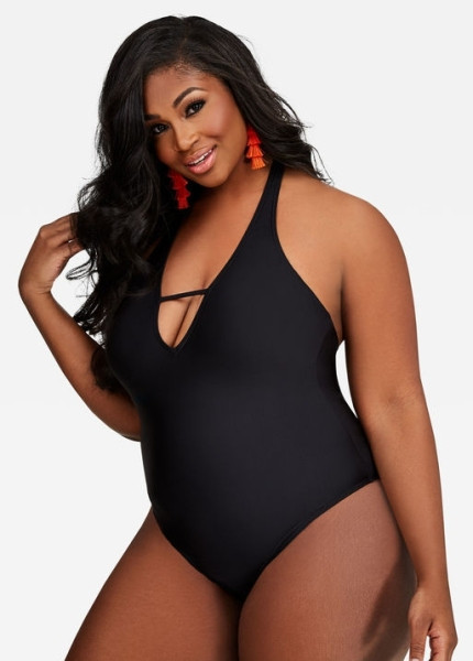 Didelio dydžio pilnas maudymosi kostiumėlis su petnešėlėmis