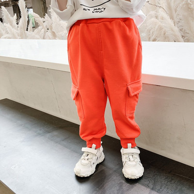 Ikdienas bērnu bikses ar kabatām un elastīgu jostasvietu