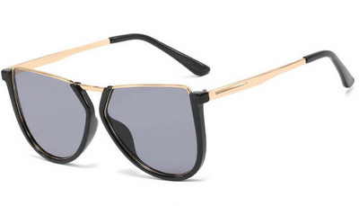 Modern női napszemüveg kerek formával, vékony kerettel