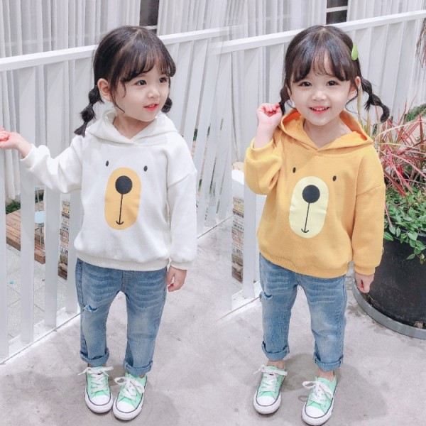 Laisva vaikiška palaidinė su aplikacijomis mergaitėms