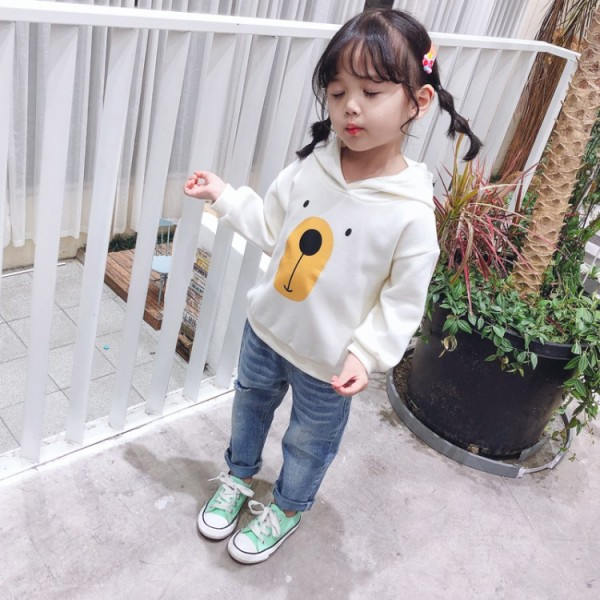 Laisva vaikiška palaidinė su aplikacijomis mergaitėms