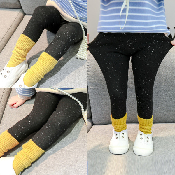 Jambiere strălucitoare pentru copii de zi cu zi pentru fete