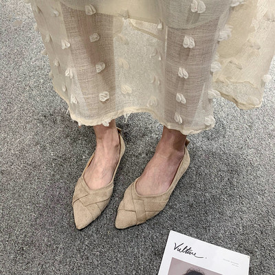 Sieviešu ikdienas mokasīni no eko zamšādas smaila modeļa