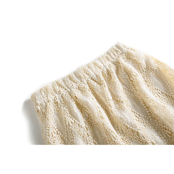 Naujo modelio ilgas nėriniuotas sijonas aukštu juosmeniu