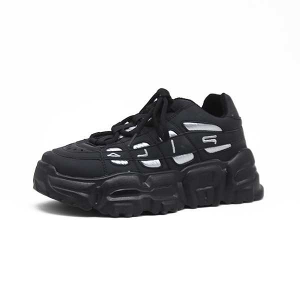 Νέο μοντέλο γυναικεία αθλητικά παπούτσια με κορδόνια και ψηλή σόλα