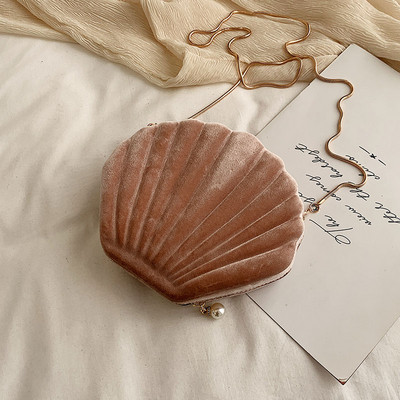 ΝΕΟ μοντέλο μακρύ βελούδινι γυναικεία τσάντα