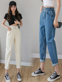 Γυναικεία τζιν  με ελαστική μέση - κλασικό μοντέλο