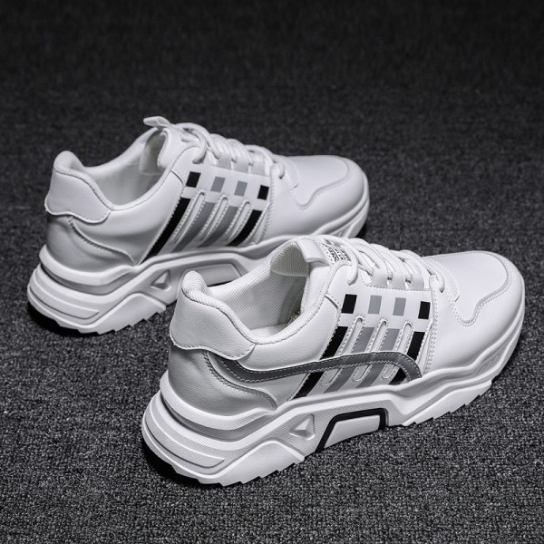 Vīriešu mākslīgās ādas kedas ar krāsainiem elementiem un raupju zoli