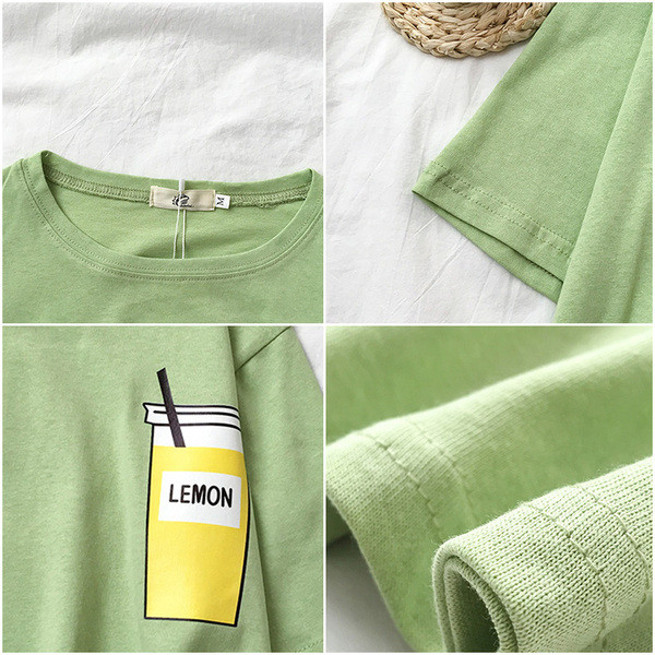 Sieviešu ikdienas t-kreklu plats modelis ar aplikāciju