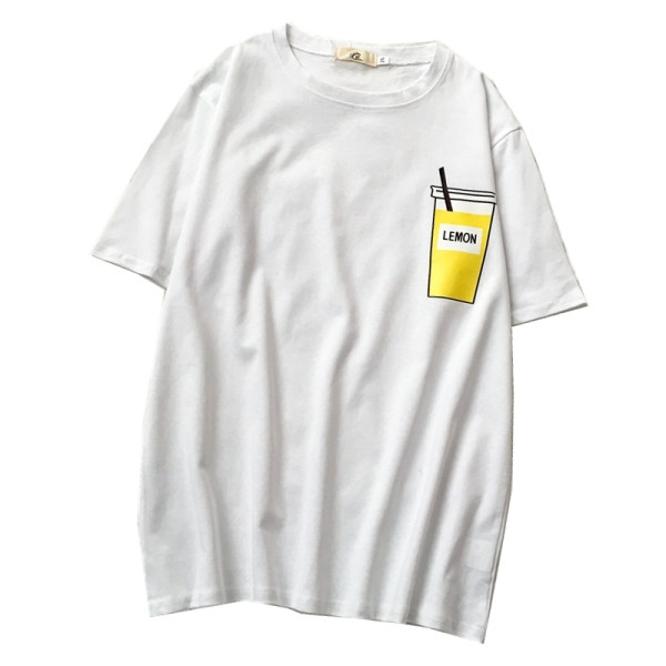 Sieviešu ikdienas t-kreklu plats modelis ar aplikāciju