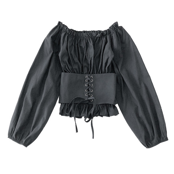 Moderns sieviešu krekls ar korseti