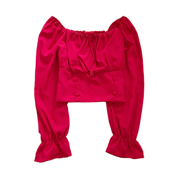 Moderna ženska košulja s dugim rukavima i gumbima