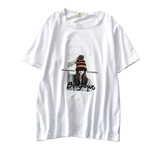 Γυναικεία μπλούζα με κοντό μανίκι και τύπωμα