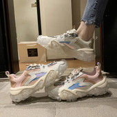 Laisvalaikiai moteriški sportbačiai su guminiu padu ir spalvotais kaklaraiščiais