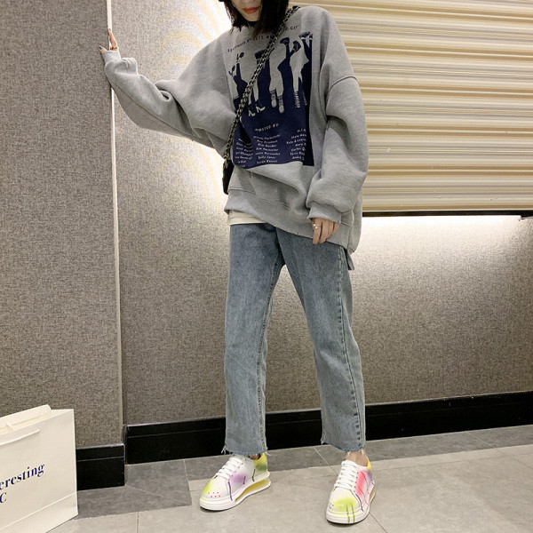 HIT Tenisi moderni de primăvară pentru damă, cu talpă plată colorată