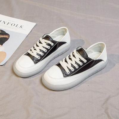 Γυναικεία καθημερινά παπούτσια  οικολογικά δερμάτινα με ίσια σόλα