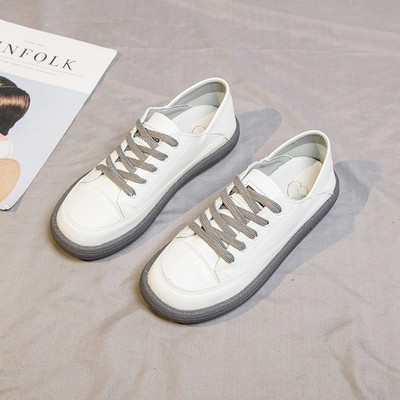 Γυναικεία καθημερινά παπούτσια  οικολογικά δερμάτινα με ίσια σόλα