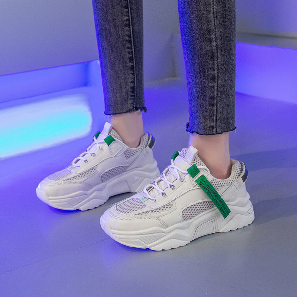 Ikdienas sieviešu kedas no eko ādas un augstas zoles