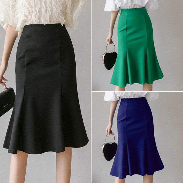 Sieviešu ikdienas svārki ar augstu vidukli - piegriezuma modelis