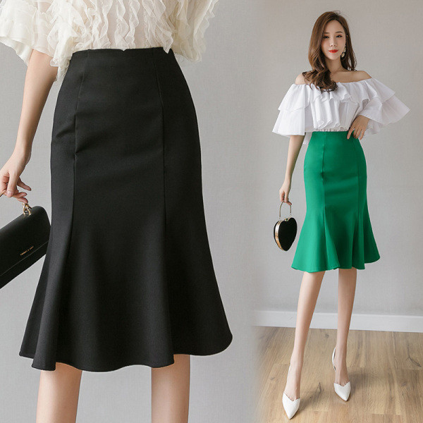 Sieviešu ikdienas svārki ar augstu vidukli - piegriezuma modelis