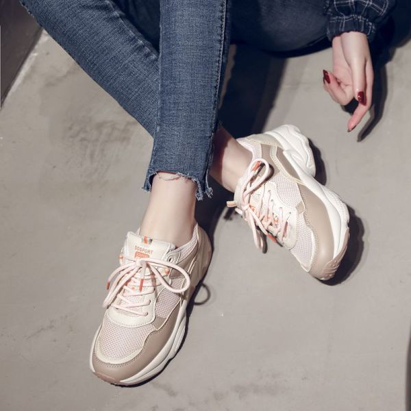 Tenisi casual dama cu sireturi colorate si talpa plata