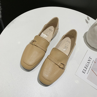 Γυναικεία έκο δερμάτινα καθημερινά υποδήματα με χαμηλό τακούνι