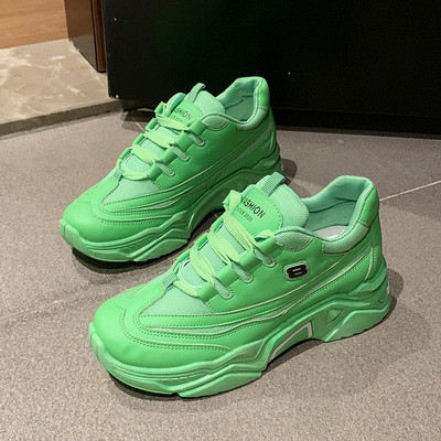 Αθλητικά πάνινα γυναικεία παπούτσια ανοιξιάτικα με  πολύχρωμοι δεσμοί