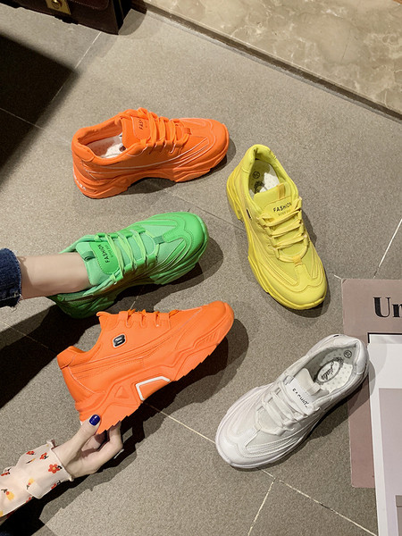 Αθλητικά πάνινα γυναικεία παπούτσια ανοιξιάτικα με  πολύχρωμοι δεσμοί