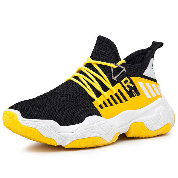 Maraton casual pentru bărbați, cu talpă înaltă și șireturi