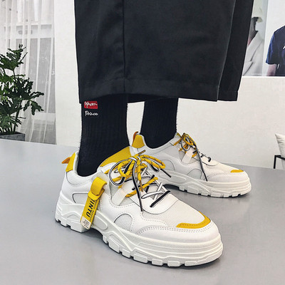 Vīriešu pavasara ikdienas kedas ar mežģīnēm un raupju zoli