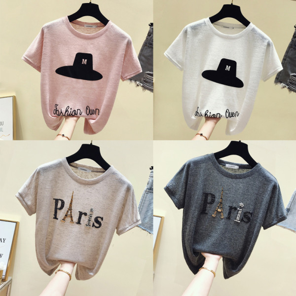 Γυναικείες μπλούζες με στρογγυλή λαιμόκοψη και διάφορες εφαρμογές