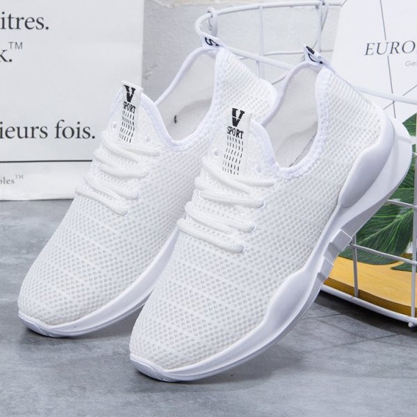 Moteriški pavasario-vasaros tekstiliniai sportbačiai su raišteliais